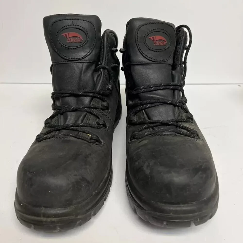 Avenger Men's Framer Comp Toe Work Boot Black, Size 9.5 M
